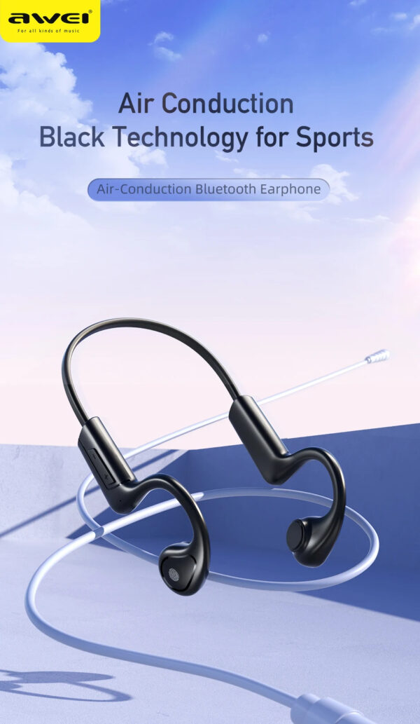 Awei Air Conduction Sports Headphones Wireless Bluetooth Earphones - Image 11