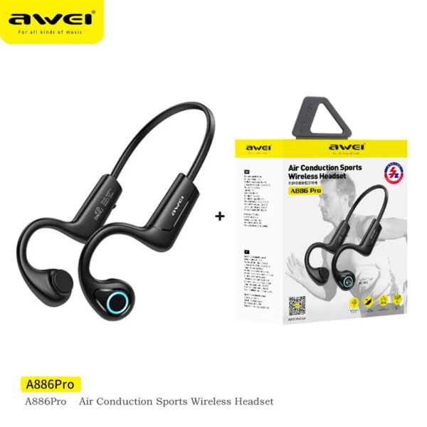Awei Air Conduction Sports Headphones Wireless Bluetooth Earphones - Image 19