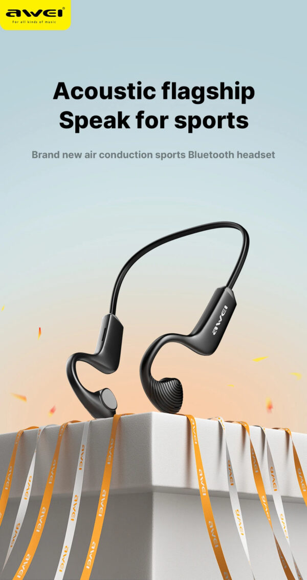 Awei Air Conduction Sports Headphones Wireless Bluetooth Earphones - Image 27