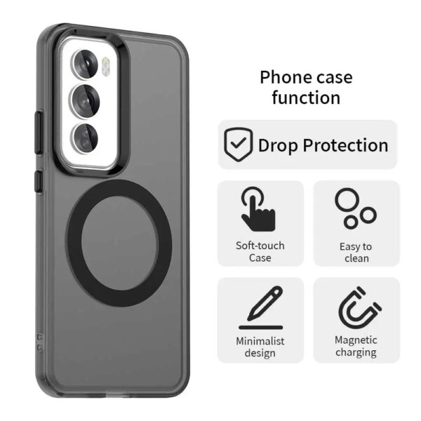 Luxury Thin Acrylic  Bumper Magsafe Transparent Cover Case Cover for Oppo Reno 12/12 Pro - Image 10