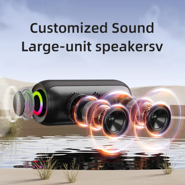 ZEALOT-S32MAX Portable Bluetooth Speaker 20W IPX5 Waterproof Powerful Sound Bluetooth Speaker - Image 18