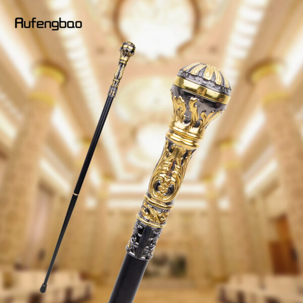 Luxury Premium Golden Round Fashion Party Ceremonial  Walking Stick - Image 12