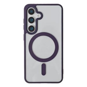 Luxury Thin Acrylic Magsafe Transparent Cover Case Cover and 3D Glass Protector for Samsung Galaxy A Series
