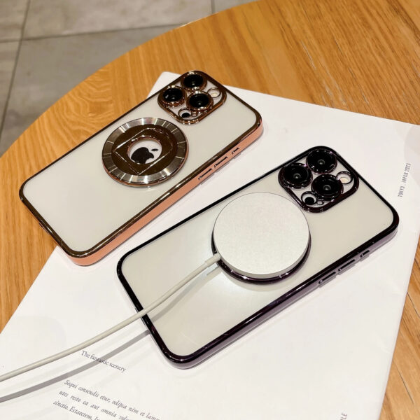 Luxury Premium Rotating Ring HolderMagsafe Wireless Charging Shockproof Transparent Case Cover For iPhone Series - Image 16