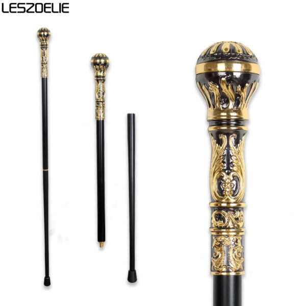 Luxury Premium Golden Round Fashion Party Ceremonial  Walking Stick - Image 9