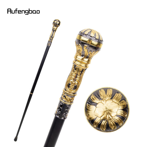 Luxury Premium Golden Round Fashion Party Ceremonial  Walking Stick - Image 24