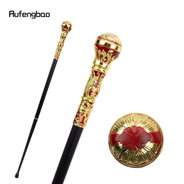 Luxury Premium Golden Round Fashion Party Ceremonial  Walking Stick - Image 27