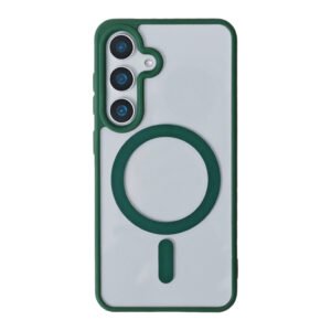 Luxury Thin Acrylic Magsafe Transparent Cover Case Cover and 3D Glass Protector for Samsung Galaxy A Series