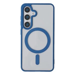 Luxury Thin Acrylic Magsafe Transparent Cover Case Cover and 3D Glass Protector for Samsung Galaxy A Series