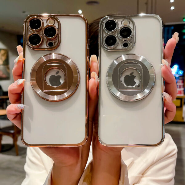 Luxury Premium Rotating Ring HolderMagsafe Wireless Charging Shockproof Transparent Case Cover For iPhone Series - Image 14