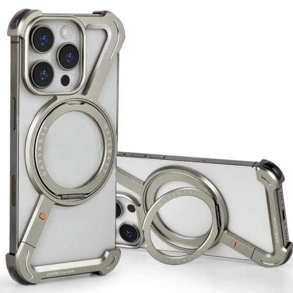 Luxury Premium OATSBASF Minimalist Wireless Magsafe  Case Cover For iPhone Series - Image 25