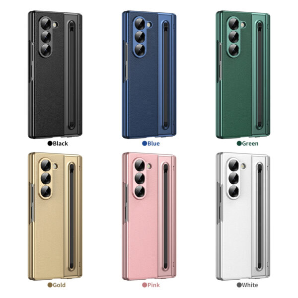 Luxury Premium Electroplated PC+PU Leather Folding Phone case Cover for Samsung Galaxy Z FOLD 5/Z FOLD 6