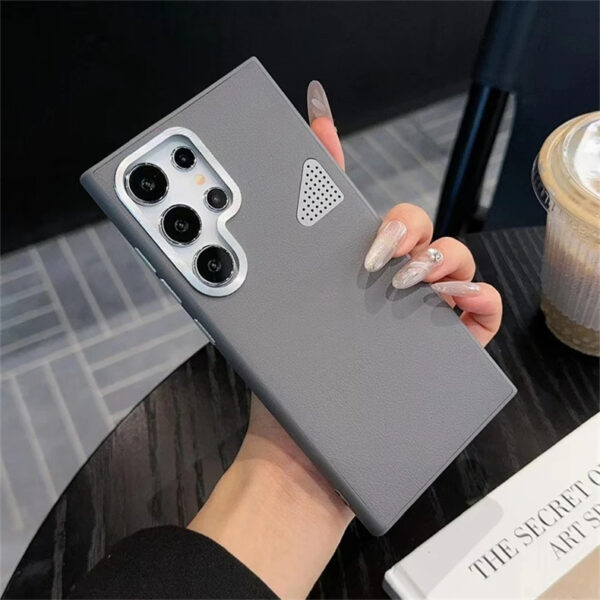 Luxury Premium Luxury Lychee Skin Leather Hard Back Cover Cooling Shockproof Bumper Case Cover For Samsung Galaxy S Series - Image 6