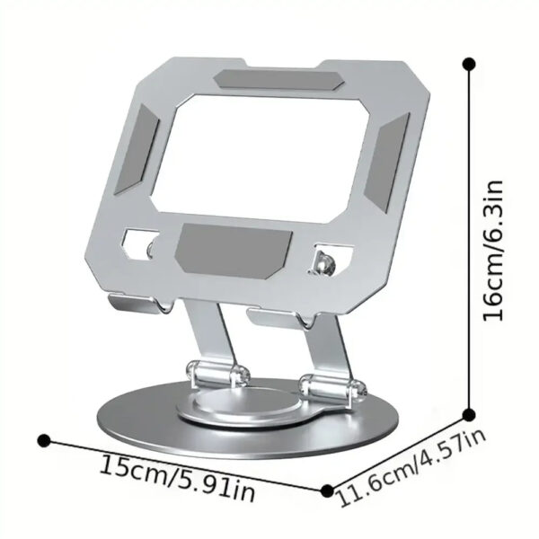 360° Rotatable Laptop/ and Tablet Adjustable Foldable Compatible Stand - Image 7