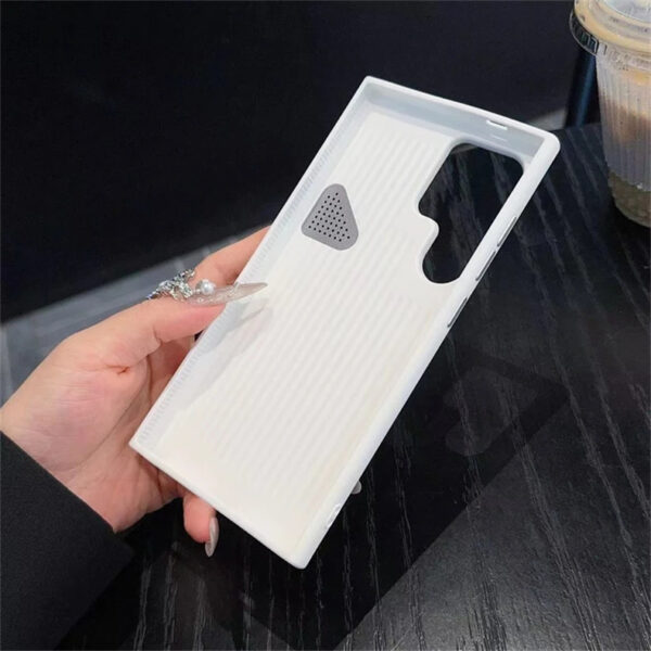 Luxury Premium Luxury Lychee Skin Leather Hard Back Cover Cooling Shockproof Bumper Case Cover For Samsung Galaxy S Series - Image 7