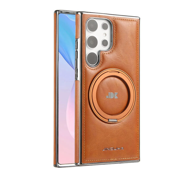 Luxury Premium Kickstand Magnetic Leather Phone Case For Samsung Galaxy S24 Ultra/S25 Ultra - Image 8
