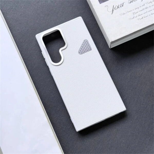 Luxury Premium Luxury Lychee Skin Leather Hard Back Cover Cooling Shockproof Bumper Case Cover For Samsung Galaxy S Series - Image 9
