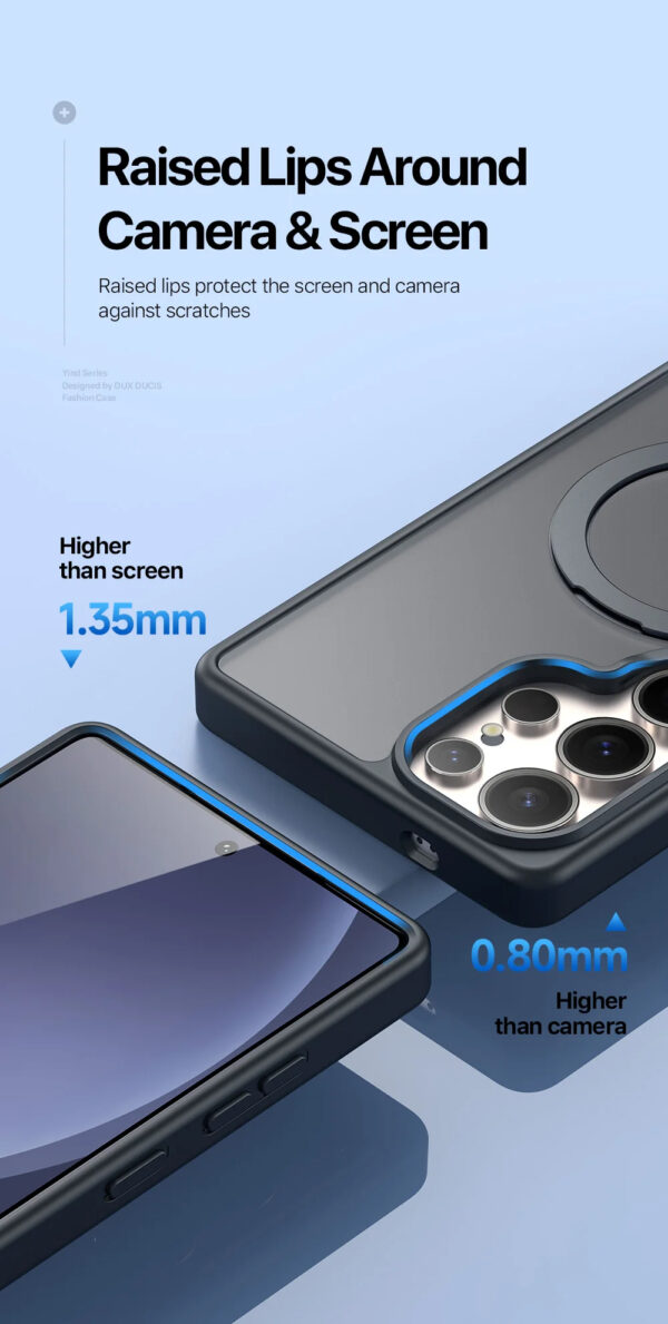 Luxury Premium Magnetic Stand Fold Bracket Ring Wireless Charge Transparent Matte Case Cover For Samsung S Series - Image 12