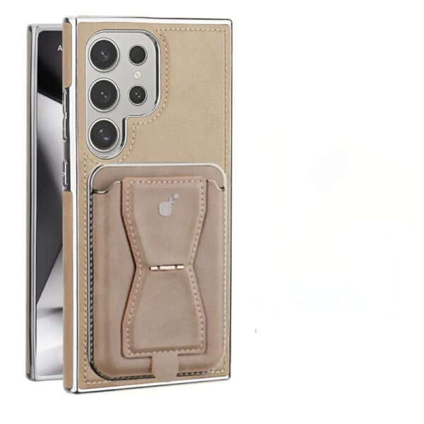 Luxury Premium Leather Magnetic Magsafe Card Slot High Business Leather Phone cover For Samsung Galaxy S Series - Image 8