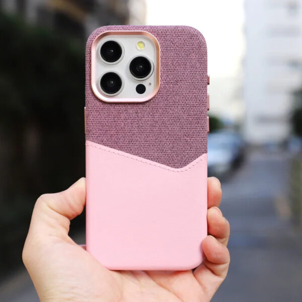 Luxury Premium Magsafe Wireless Leather Fiber Flocked Wallet Holder Case Cover For iPhone Series - Image 6