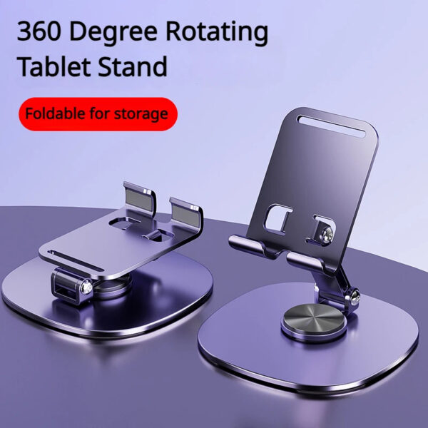 360° Rotatable Laptop/ and Tablet Adjustable Foldable Compatible Stand - Image 11