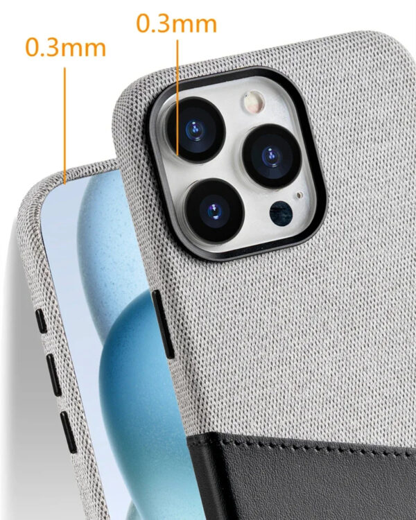 Luxury Premium Magsafe Wireless Leather Fiber Flocked Wallet Holder Case Cover For iPhone Series - Image 7