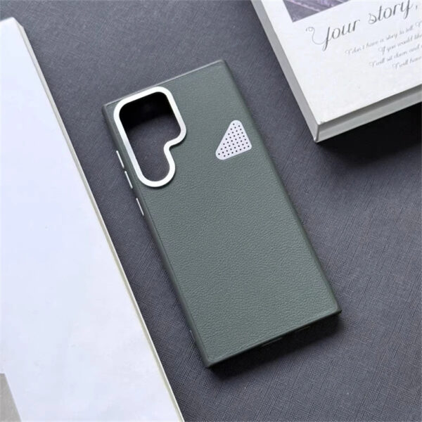 Luxury Premium Luxury Lychee Skin Leather Hard Back Cover Cooling Shockproof Bumper Case Cover For Samsung Galaxy S Series - Image 12