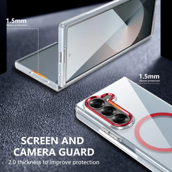 Luxury Premium Shemax Magsafe Wireless Clear Shockproof Bumper Full Body for Sumsung Galaxy Z Fold 5/Z Fold 6 - Image 10