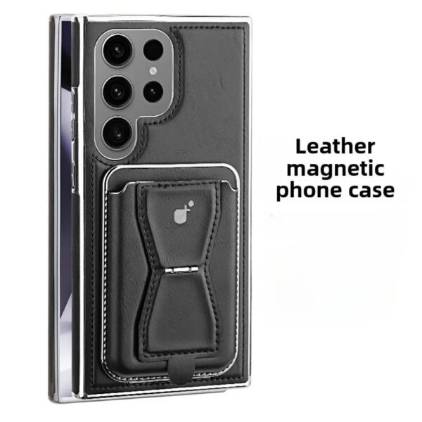 Luxury Premium Leather Magnetic Magsafe Card Slot High Business Leather Phone cover For Samsung Galaxy S Series - Image 12