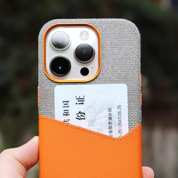Luxury Premium Magsafe Wireless Leather Fiber Flocked Wallet Holder Case Cover For iPhone Series - Image 10