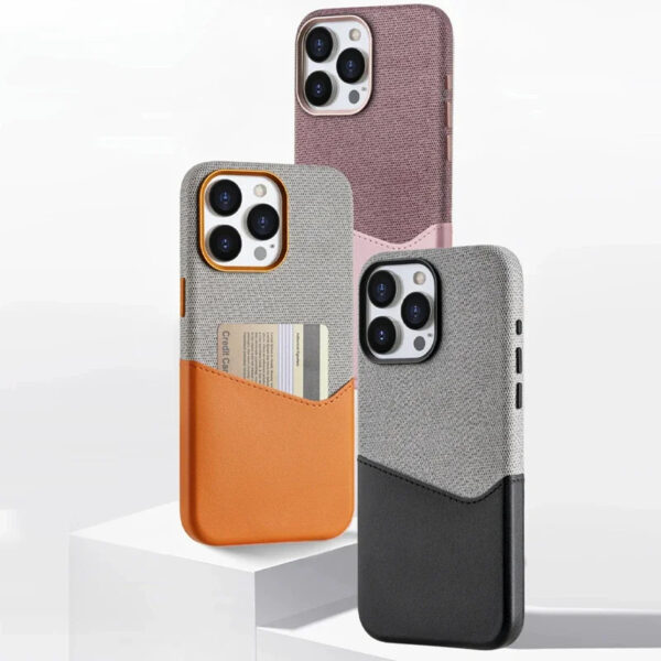 Luxury Premium Magsafe Wireless Leather Fiber Flocked Wallet Holder Case Cover For iPhone Series - Image 16