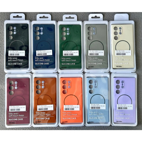 Luxury Premium Silicone Magsafe Wireless Charge Bumper Case Cover For Samsung Galaxy S Series - Image 14