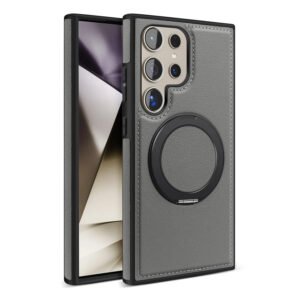 Luxury Premium 360° Rotating Ring Kickstand Leather Case For Samsung Galaxy S Series