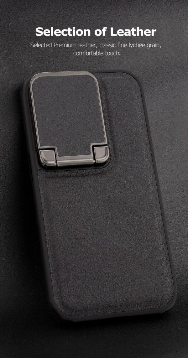 Luxury Premium Nilkin Flip Kickstand Camera Lens Fold  Holder Protector Case Cover For iPhone Series - Image 4
