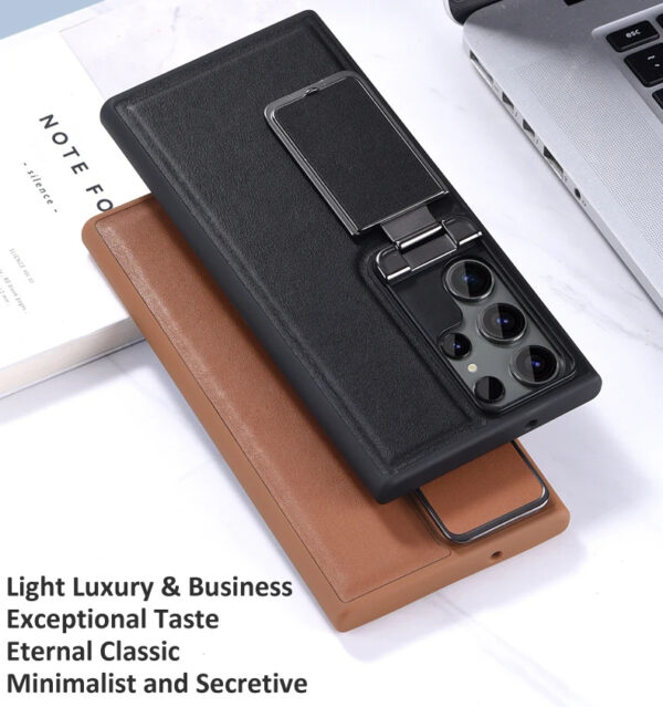 Luxury Premium Nilkin Flip Kickstand Camera Lens Fold  Holder Protector Case Cover For Samsung Galaxy S Series - Image 21