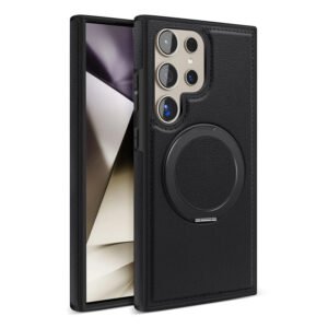 Luxury Premium 360° Rotating Ring Kickstand Leather Case For Samsung Galaxy S Series