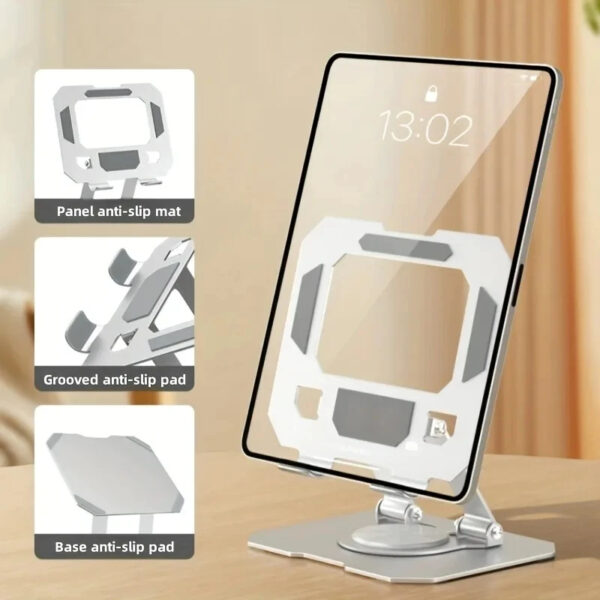 360° Rotatable Laptop/ and Tablet Adjustable Foldable Compatible Stand - Image 26