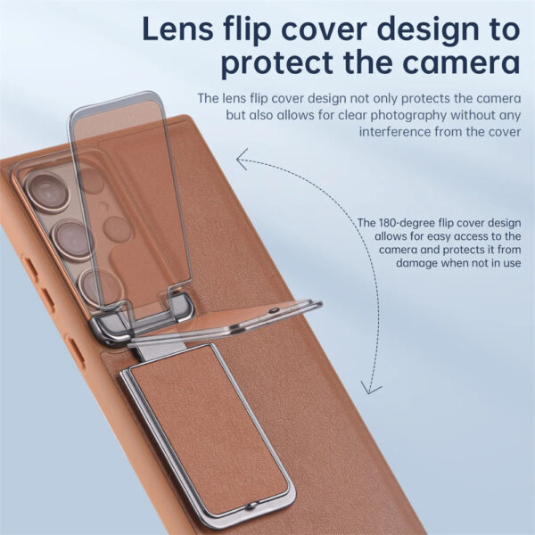 Luxury Premium Nilkin Flip Kickstand Camera Lens Fold  Holder Protector Case Cover For Samsung Galaxy S Series - Image 26
