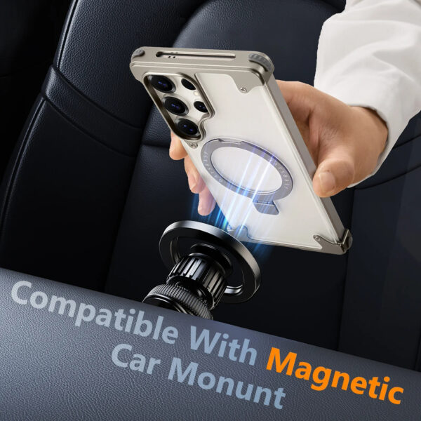 Luxury Premium Magnetic Stand Wireless Charging Anti-Yellowing Shockproof Slim Case Cover For Samsung Galaxy S Series - Image 20