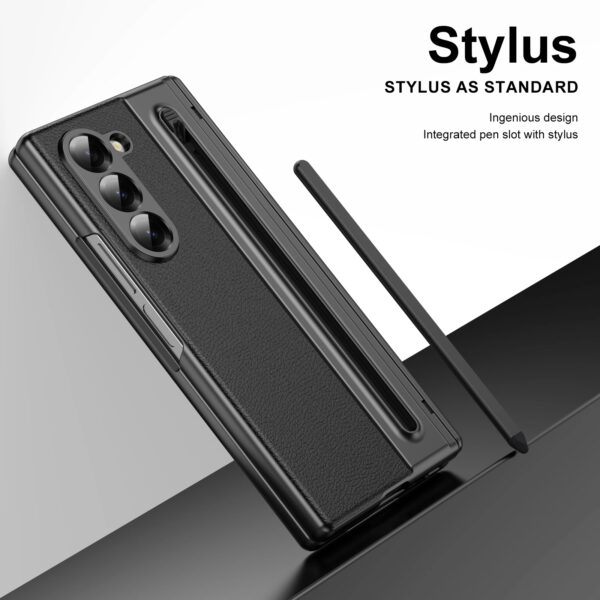 Luxury Premium Electroplated PC+PU Leather Folding Phone case Cover for Samsung Galaxy Z FOLD 5/Z FOLD 6 - Image 6