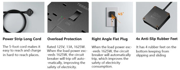 Moxom MX-ST24 12 IN 1 PD With 4 Universal Socket Multi Devices 20W 2 Meter Power Strip - Image 17