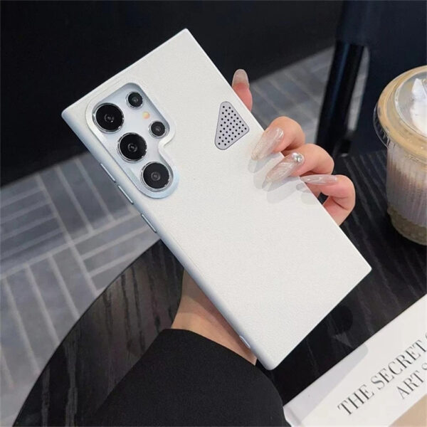 Luxury Premium Luxury Lychee Skin Leather Hard Back Cover Cooling Shockproof Bumper Case Cover For Samsung Galaxy S Series - Image 2
