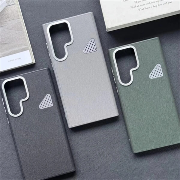 Luxury Premium Luxury Lychee Skin Leather Hard Back Cover Cooling Shockproof Bumper Case Cover For Samsung Galaxy S Series - Image 18