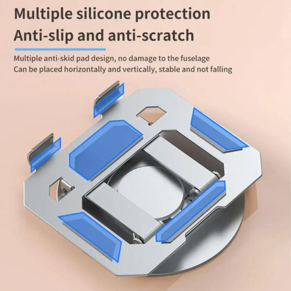 360° Rotatable Laptop/ and Tablet Adjustable Foldable Compatible Stand - Image 3