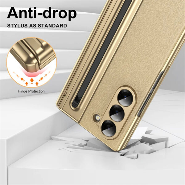Luxury Premium Electroplated PC+PU Leather Folding Phone case Cover for Samsung Galaxy Z FOLD 5/Z FOLD 6 - Image 31