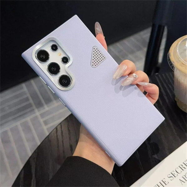 Luxury Premium Luxury Lychee Skin Leather Hard Back Cover Cooling Shockproof Bumper Case Cover For Samsung Galaxy S Series - Image 3