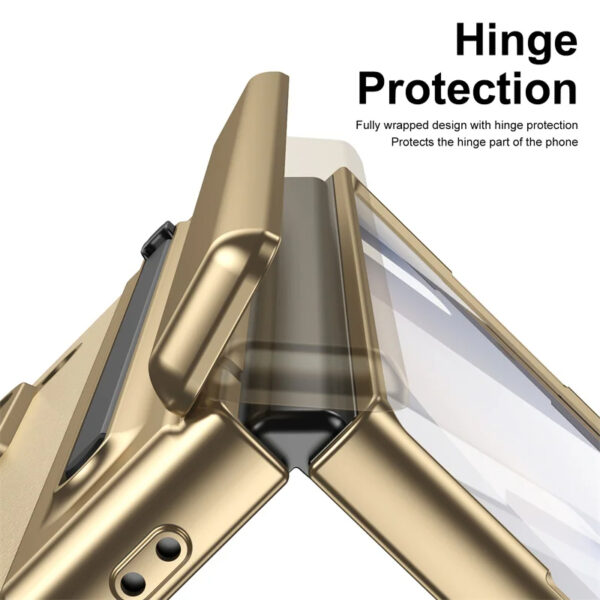 Luxury Premium Electroplated PC+PU Leather Folding Phone case Cover for Samsung Galaxy Z FOLD 5/Z FOLD 6 - Image 32