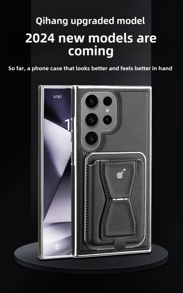 Luxury Premium Leather Magnetic Magsafe Card Slot High Business Leather Phone cover For Samsung Galaxy S Series - Image 3