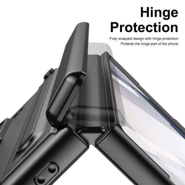 Luxury Premium Electroplated PC+PU Leather Folding Phone case Cover for Samsung Galaxy Z FOLD 5/Z FOLD 6 - Image 10