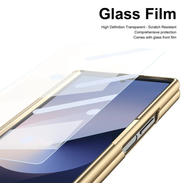 Luxury Premium Electroplated PC+PU Leather Folding Phone case Cover for Samsung Galaxy Z FOLD 5/Z FOLD 6 - Image 33